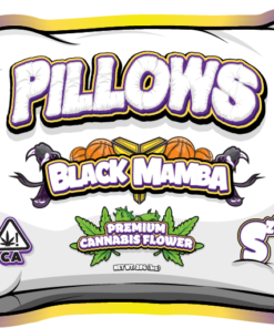 Pillows Black Mamba Premium Cannabis Flower is a INDICA marijuana strain powered by Snooze, This strain carries a skunky smell with a flavor that comprises of fragrant