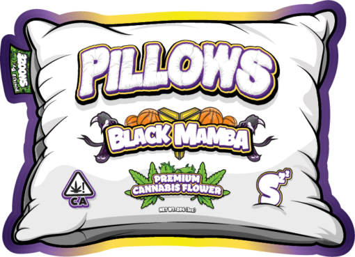 Pillows Black Mamba Premium Cannabis Flower is a INDICA marijuana strain powered by Snooze, This strain carries a skunky smell with a flavor that comprises of fragrant